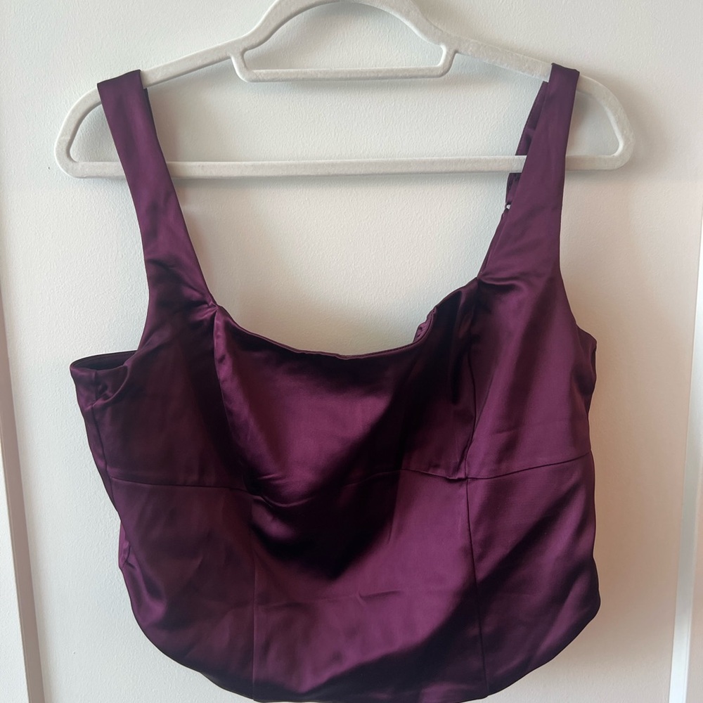 Abercrombie Silk Crop Top